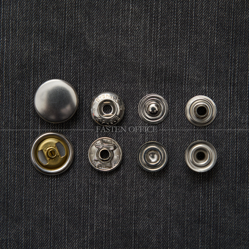 Japanese Imported Brand-X Snap Fasteners, High-Quality Copper Metal Snap Fasteners for Clothing, Large White Snap Fasteners, Silver-White