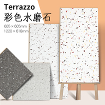 Terrazzo reinforced composite wood floor household clothing store retro parquet commercial waterproof wear-resistant factory direct sales