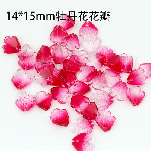 Красная китайская шпилька, аксессуар для волос ручной работы, бусины, градиент