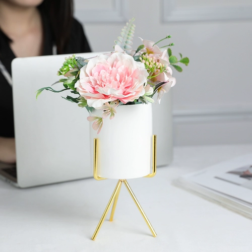 Северный фальшивый цветочный моделирование цветы домашняя гостиная отделка журнальный столик