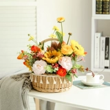 Подсолнечная корзина для цветочной корзины Тенгцзянь Цветок и Цветок Баскетбол псевдо -блюдо для украшения корзины гостиная