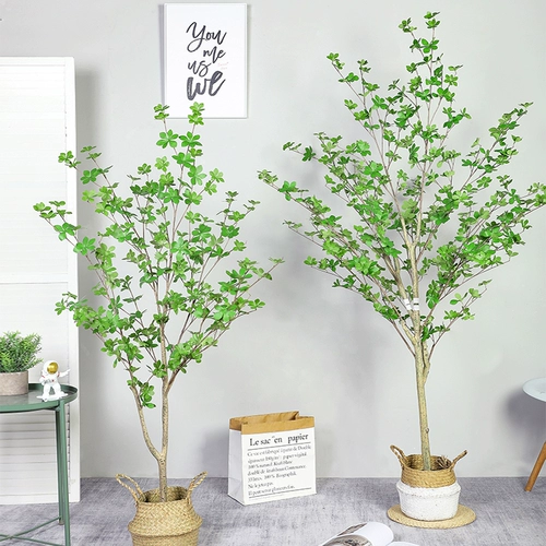 Симуляция нордического стиля зеленое растение лошадь пьяное дерево