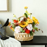 Подсолнечная корзина для цветочной корзины Тенгцзянь Цветок и Цветок Баскетбол псевдо -блюдо для украшения корзины гостиная