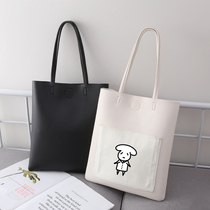 Yee Yee Qianxi surrounding simple and wild printing student school bags should be supported by a shoulder tote bag womens tote bag large bag