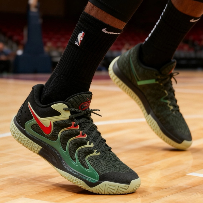 Nike Kd 17 Easy Money Ep Men's Dark Green Wear-Resistant Low-Top Basketball Shoes Fj9488-002