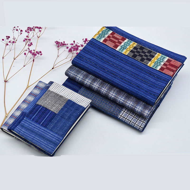 Green Wood Fabric Handmade Handbooks Notepad Notebook notebooks Replaceable Booksuit Book Cover A6A5 Little Bunko-Taobao