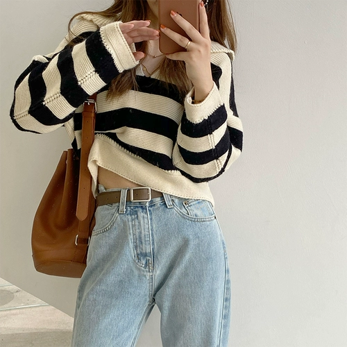 Короткий лонгслив, свитер, делается под заказ, в западном стиле, оверсайз