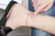 Tuần mới chính hãng sao trăng màu vàng vòng chân nữ Dafu 18K dây chuyền vàng hồng AU750 đơn kim cương gợi cảm lắc chân nữ