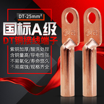 Copper nose DT - 25mm2 square oil blocking copper wire terminal brass wire brass grade A - thicker