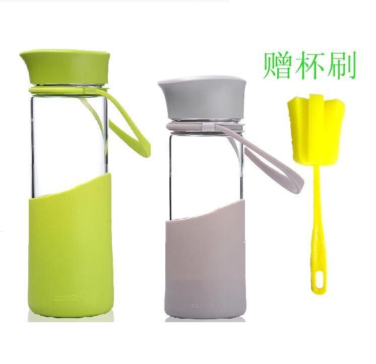 U.S. MIGO lead-free health glass high temperature water cup enjoyment portable tea strainer cup with rope
