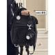 Japanese and Korean Girl Style Cute Backpack for Female Students, Casual and Versatile Small Backpack, Light Yellow Vertical