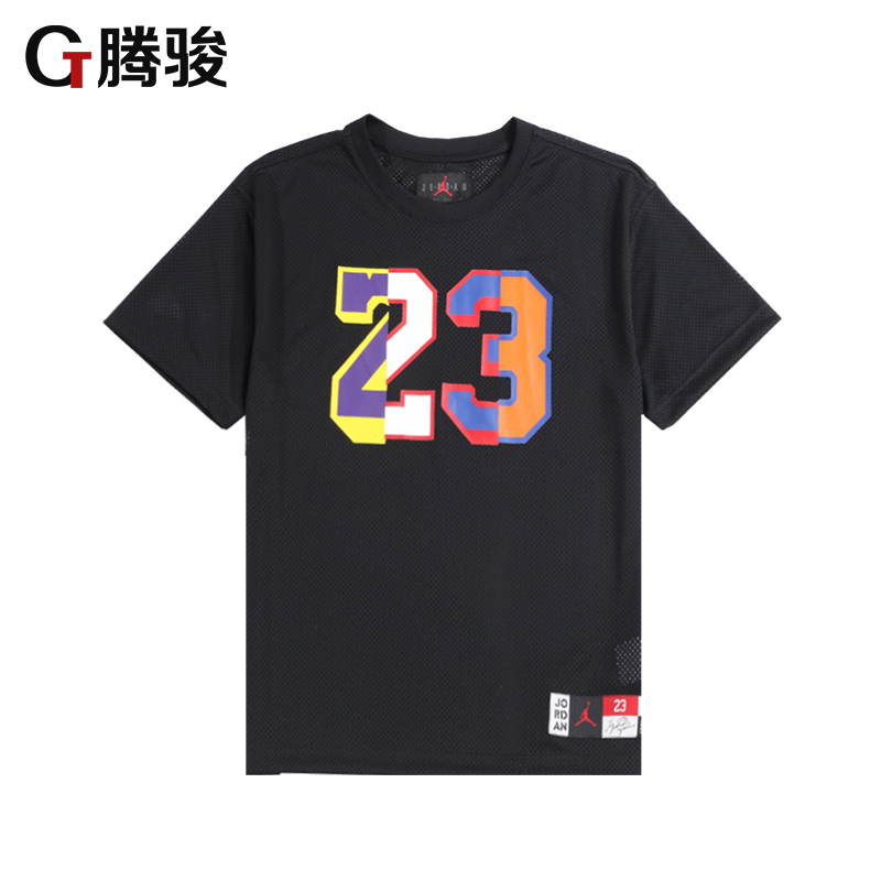 Áo thun lưới thoáng khí Nike AIR JORDAN AJ23 đầy màu sắc cho nam AV0117-010 100 - Áo phông thể thao áo phông anta