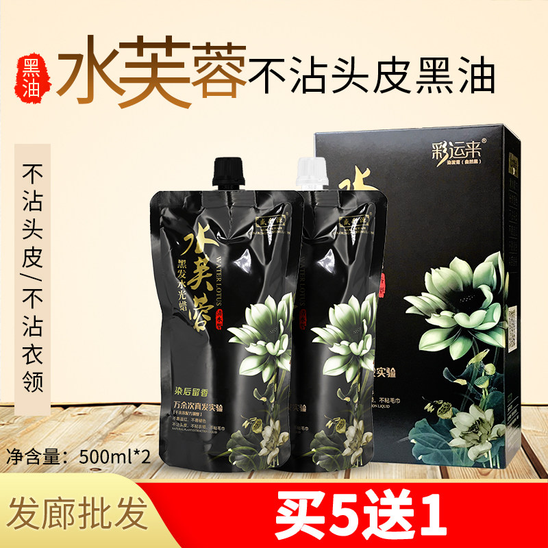 Hair Salon Hairdresser Shop Special Black Oil Black Oiled Cream Hair Dye No to scalp clear water No injury to natural black