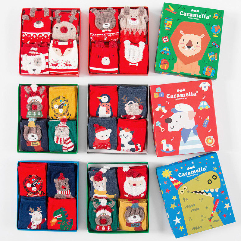 Socks Children's pure cotton midbarrel socks All cotton Korean version Japanese Faculty Wind Cute Cartoon Teenage Girl Soft Girl 100 ride for autumn and winter style-Taobao