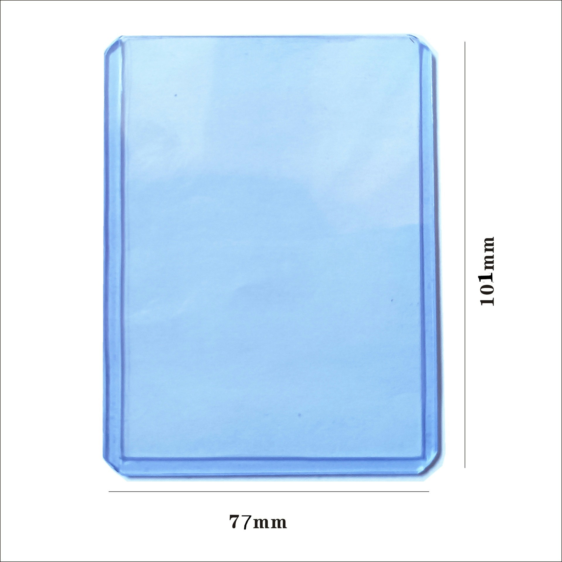 Cutting sleeve double sided transparent favourite card brick PVC star card holder 35PT game king sleeve outer layer of protective sleeve