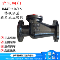 Shanghai Hugong H44T-16 swing check valve cast iron copper core flange DN40 50 80 100 150