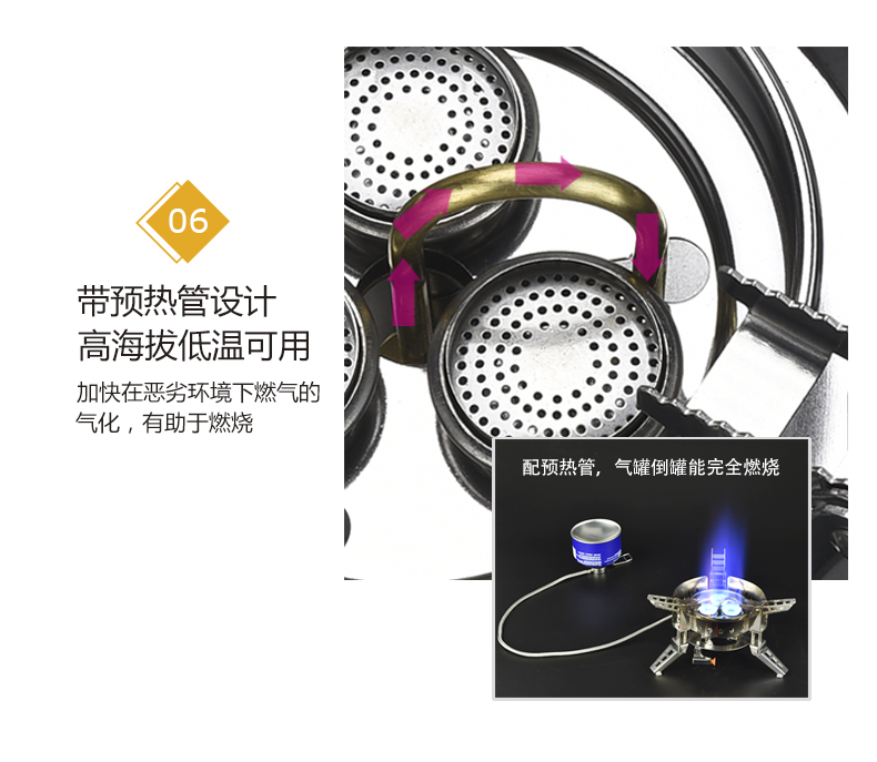 Bước rừng B17 chân núi ngoài trời bếp lò loại thẻ bếp lò di động dã ngoại bếp lò cắm trại chia đôi với bếp gas - Bếp lò / bộ đồ ăn / đồ nướng dã ngoại bếp nướng than hoa ngoài trời chân cao