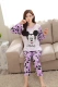 Mùa xuân và mùa hè Mùa hè Bộ đồ ngủ nữ mỏng của Hàn Quốc Áo dài cotton đô thị Vẻ đẹp lỏng lẻo Mùa hè Bộ bông dễ thương