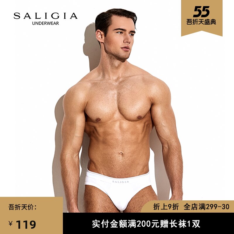2 pieces SALIGIA Sarliga Classic series Sexy men's triangular underpants Modale Quality of taste Elites