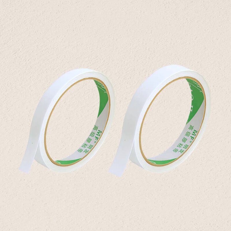 双面胶强力高粘度不留痕手工儿童双面胶棉纸幼儿园学生专用diy手撕无痕超薄墙面贴透明固定批发文具办公用品