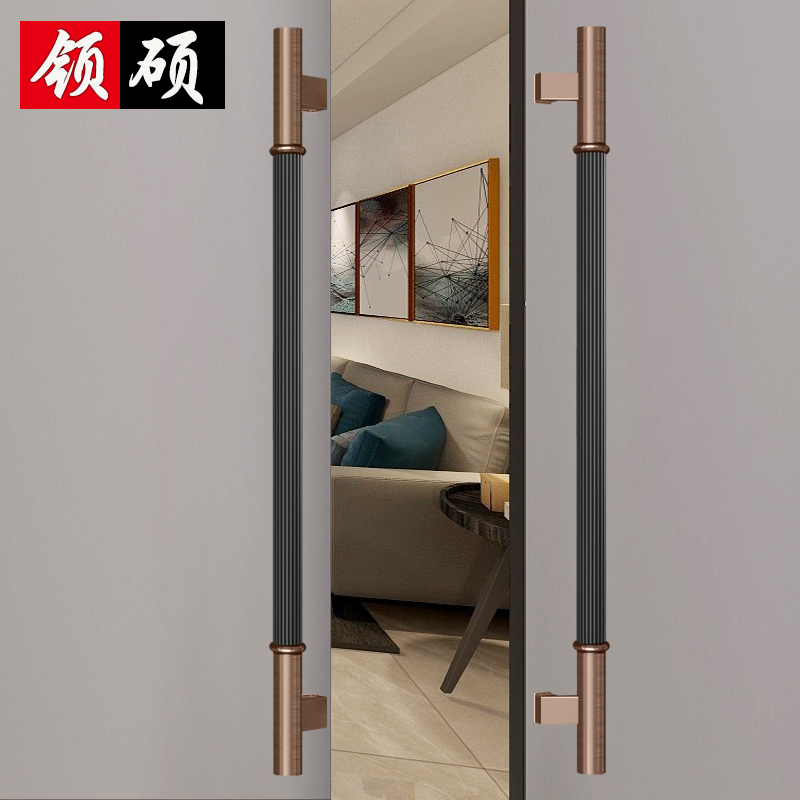 SUMUS stainless steel glass door handle solid wooden door door handheld frame pull door handle bronze salad handle
