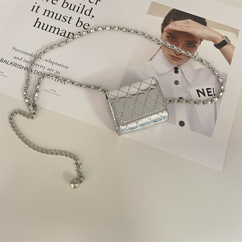 Mini Small Bag 2025 New Model Chain Bag Earphone Bag Exquisite Niche Design Mini Waist Bag Small Chanel-Style Waist Chain