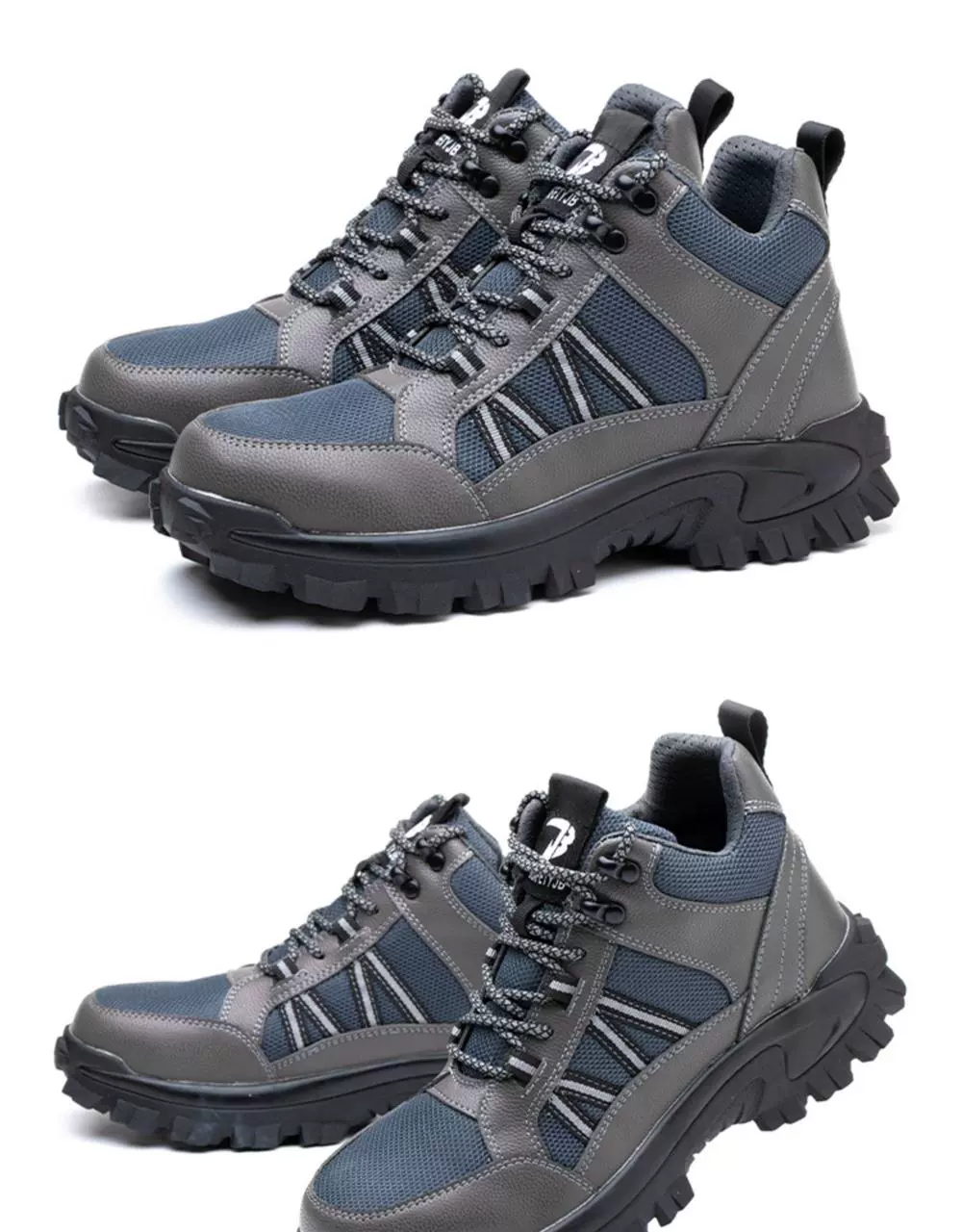 German imported labor protection shoes for men, high-top steel toe caps, anti-smash, anti-puncture, anti-slip, wear-resistant, safe, breathable for labor ladies