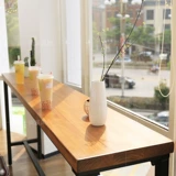 Iron Art Loft American Casual Coffee Shop Water Bar с твердым деревом длинный бар высокий стол -настройка стола и стула