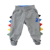 Trẻ em phim hoạt hình ba chiều sweatpants khủng long nhỏ chàng trai mùa xuân và mùa thu bông mềm bình thường và một trăm quần thể thao. 