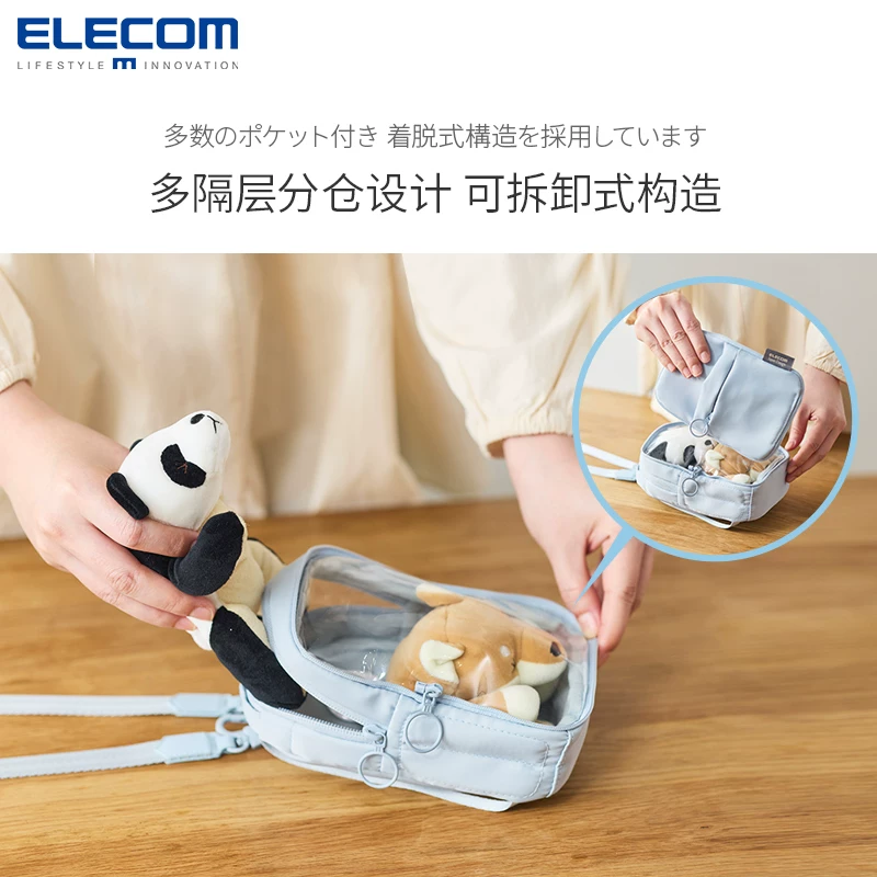 Крошечная прозрачная сумка ELECOM для боли? японский и корейский стиль DIY мобильный телефон повседневная поясная сумка весенняя ограниченная ярко-розовая лёгкая маленькая сумка