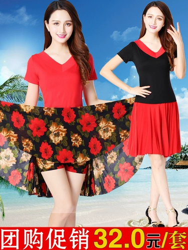 Комплект, футболка, летняя юбка, короткий рукав