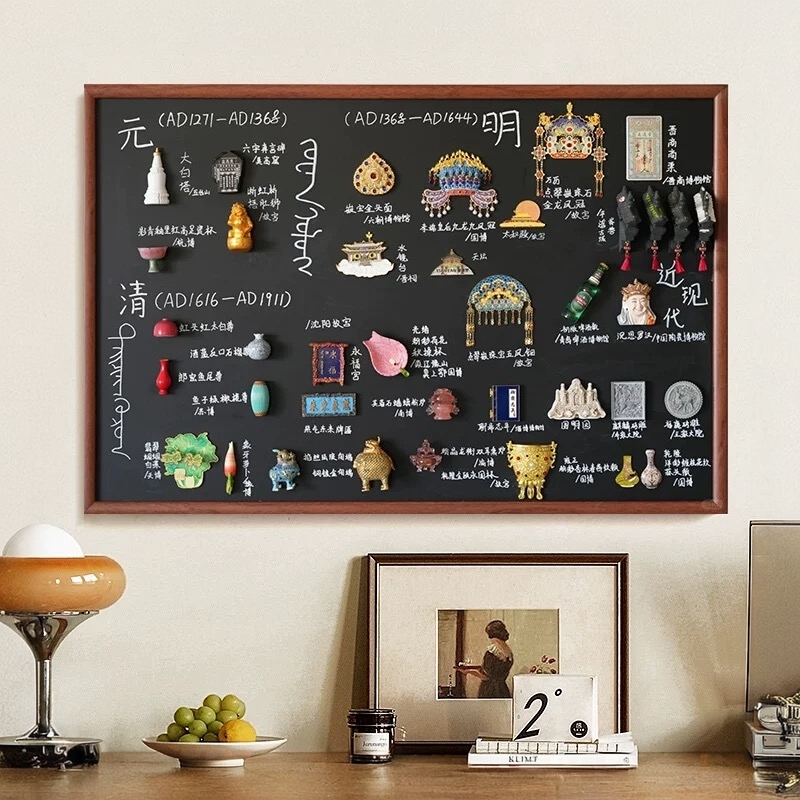 Magnetic Refrigerator Magnet Display Board, Cosmetic Storage Board, Magnetic Makeup Board, Small Blackboard, Magnetic Whiteboard Display Board