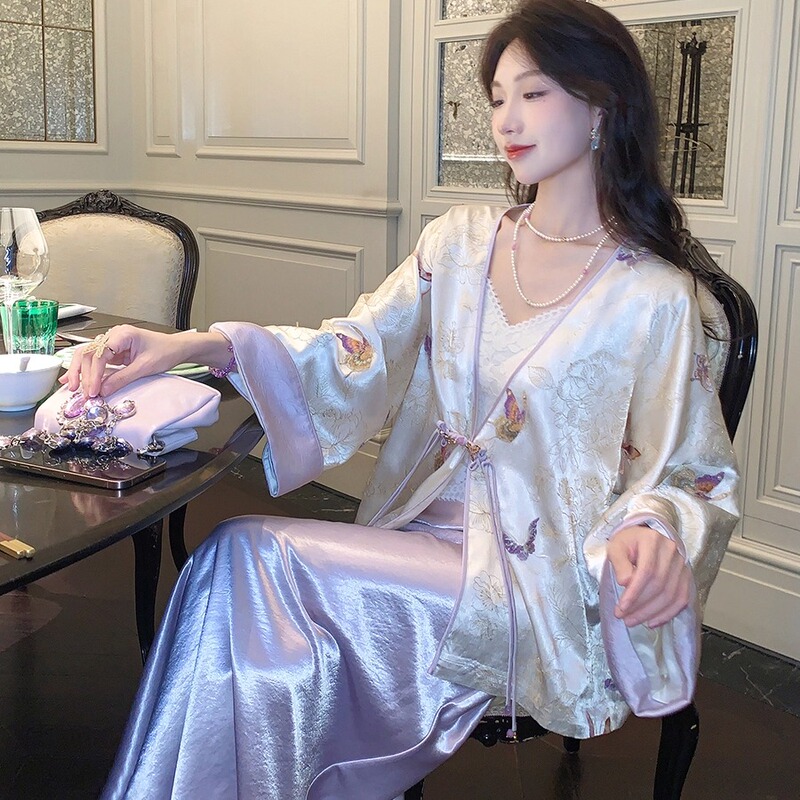 Qingguilin [Lanting Dream] New Chinese Style Versatile Jacket 2026 Women's Spring Embroidered Top and Skirt Set