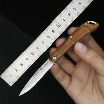 Damascus folding knife Sharp knife Outdoor survival knife open edge high hardness camping portable fruit knife