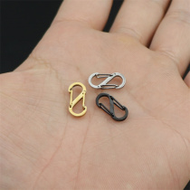 304 stainless steel mini hanging buckle Japan-ROK metal ladies fashion 8 word button clothing ornament necklace connection buckle key button