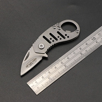 Portable pocket knife Mini knife Multi-function outdoor knife Self-defense sharp high hardness Portable folding knife with bottle opener