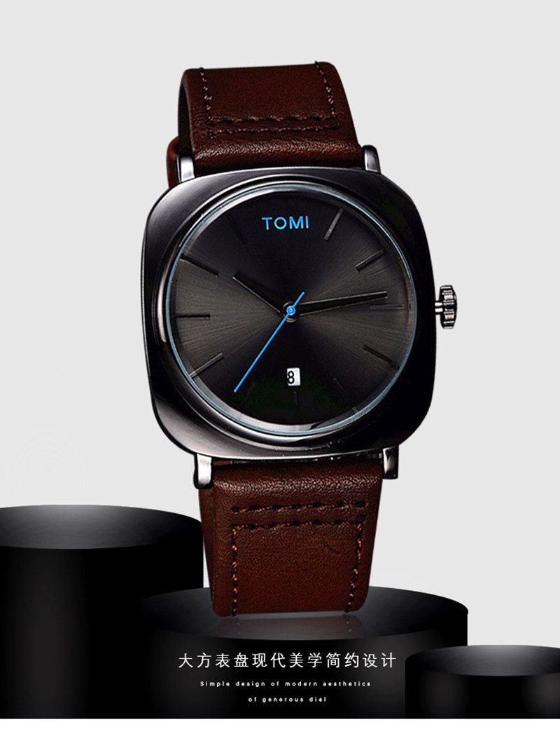 Reloj de cuarzo para hombre estilo estudiante simple moda impermeable_voghion.com