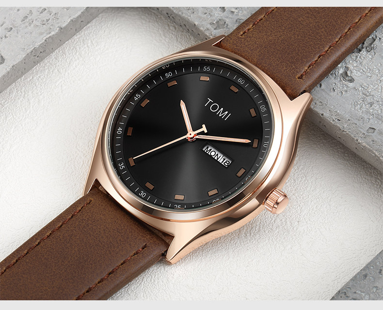 Orologio al quarzo da uomo e donna impermeabile design semplice_voghion.com