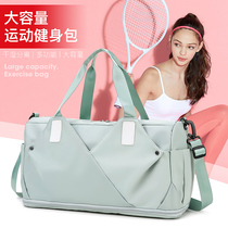 Portable travel bag womens large capacity storage bag folding light sleeved trolley case travel bag short-distance luggage bag women