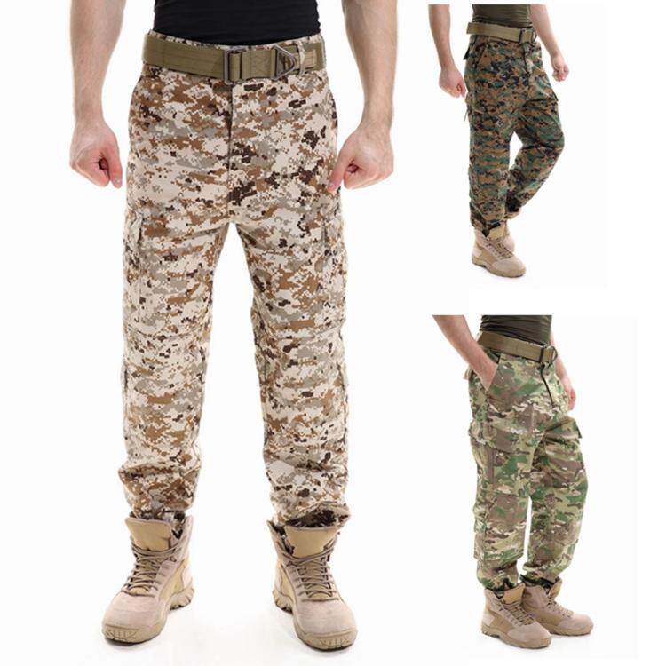 Special Soldier Camouflak Pants Men's Army Fan Outdoor Loose Straight Drum Multi-Bag Long Pants Wear and thickened Lawless clothing Pants Wear