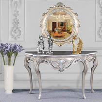 Simple entrance table French entrance Taipei European entrance Foyer Bar table case Paint End view cabinet Living room Corridor decoration