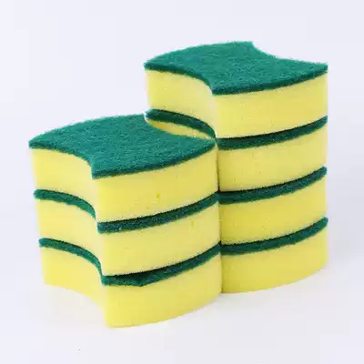Dishwashing sponge scrub non-oil Emery magic wipe rust black dirt kitchen cleaning pan kitchen