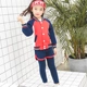Quần áo sân vườn mẫu giáo mùa xuân và mùa thu trẻ em lớp quần áo cotton phù hợp với trường đại học gió Anh đồng phục thể thao - Đồng phục trường học / tùy chỉnh thực hiện đồng phục trẻ em mầm non