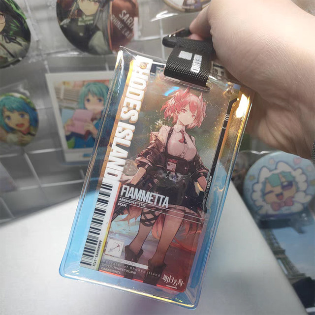 Arknights Pass Laser Protective Cover Pendant two-dimensional peripheral Rhythm with Transparent Card Sleeve Hook in stock