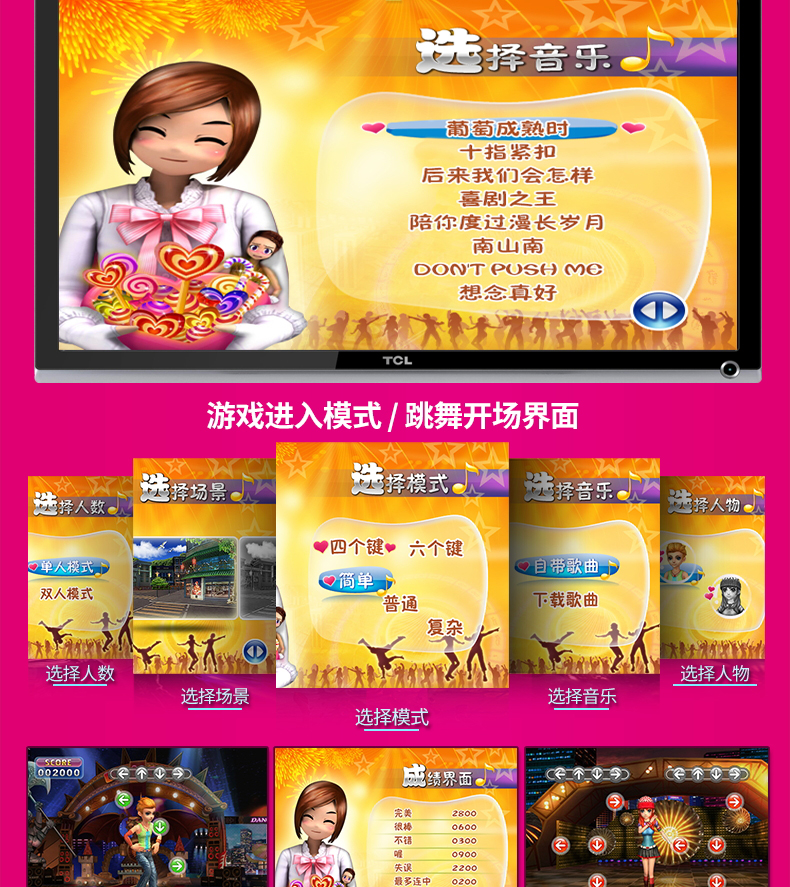 Kang Li đôi nhảy mat ánh sáng không dây TV máy tính dual-sử dụng HD somatosensory trò chơi máy nhảy tập thể dục 	thảm nhảy audition bluetooth