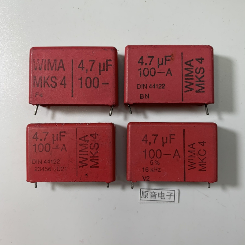 Germany WIMA Red Weima 4 7uf100v MKS4 475 fever amplifier frequency division film capacitor disassembly parts