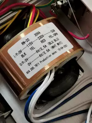 115V-230V R-type power transformer R cattle 30W double 6V2 5A4 wire with copper skin R cattle oxygen-free copper wire