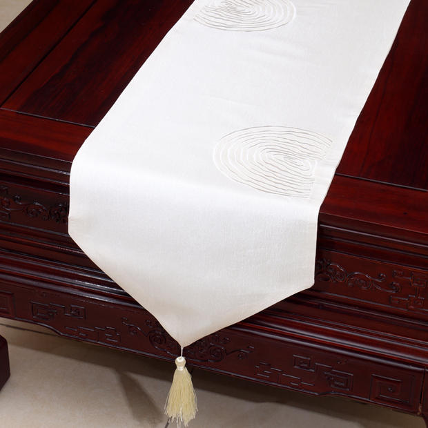 Yibi Xu Trung Quốc Thêu Vườn Bàn Cờ Khăn trải bàn Bàn cà phê Vải Cờ Cờ Bàn Mat Long Bàn Vải Vải Tùy chỉnh khăn trải bàn vải bố