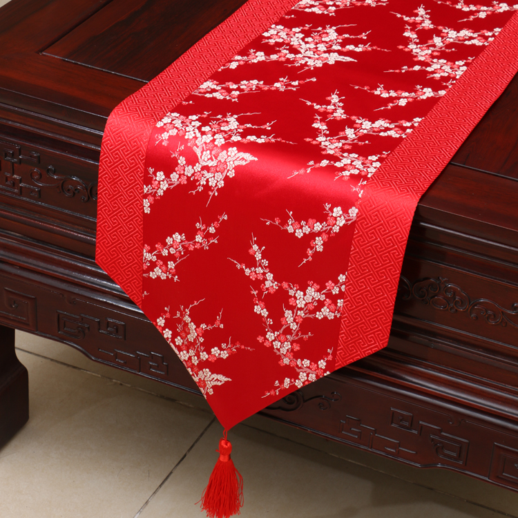 Yibi Xu Trung Quốc Vườn bàn cờ khăn trải bàn khăn trải bàn vải cờ cờ bảng mat dài bàn vải châu Âu vải tùy chỉnh khăn trải bàn màu đỏ