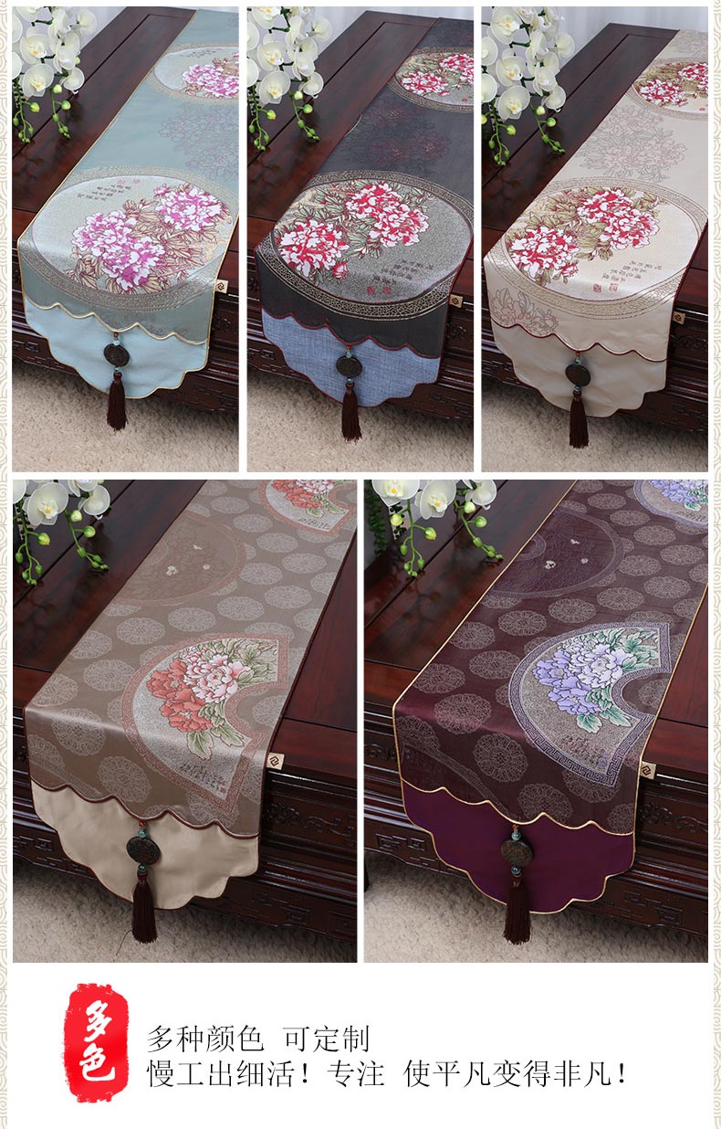 Yibi Xu Trung Quốc Jade Pedestal bảng cờ khăn trải bàn cà phê vải giường cờ cờ bảng bàn dài vải vải tùy chỉnh - Khăn trải bàn mẫu khăn trải bàn phòng họp